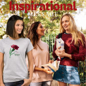 Het is OK om een unieke Inspirerend Waterverf bloe T-shirt