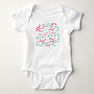 Het is Ok om Fouten te Maken Vormen Groen Rood Romper