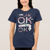 Het is OK om niet OK te zijn - Retro Vibes T-shirt (Voorkant)