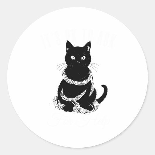 Het Is Ok Om Om Hulp Te Vragen Sticker (Voorkant)