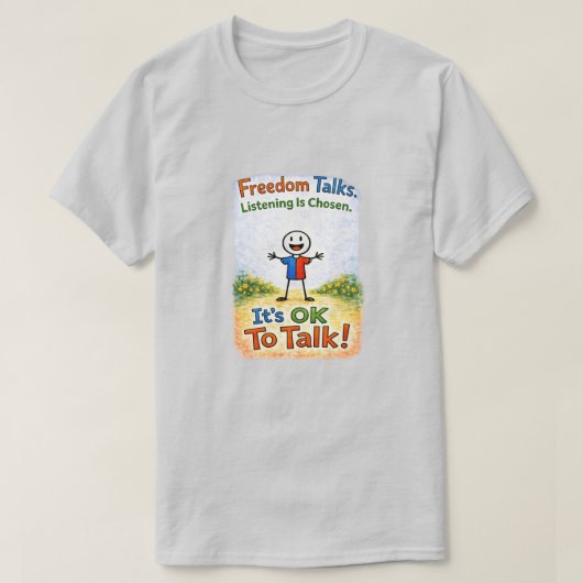 Het Is OK Om Te Praten (11) T-shirt (Design voorkant)