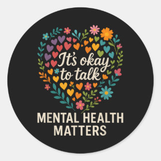 Het is OK om te praten over bewustzijn van de gees Ronde Sticker