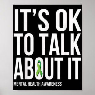 Het is OK om te praten over IT Mental Health Aware Poster