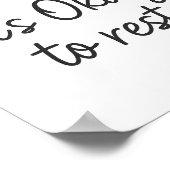 Het is OK om te rusten - Wall Print (Hoek)