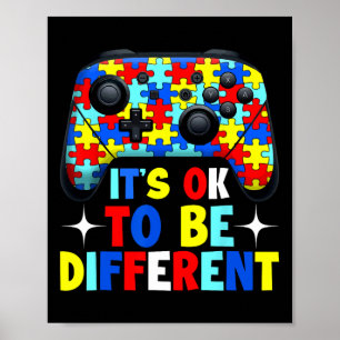 Het is OK om verschillende Autism Gaming Controlle Poster