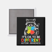 Het is OK om verschillende Autisme Bewustzijn Scha Magneet (Voorkant / Achterkant)