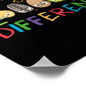 Het is OK om verschillende Motivatie autisme bewus Poster (Hoek)