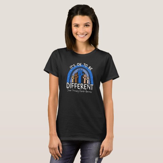 Het Is Ok Om Verschillende Sensorverwerkingsstoorn T-shirt (Voorkant volledig)