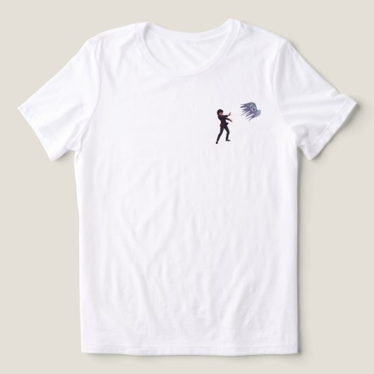HET IS OKAY OM MANISCH TE ZIJN Tri-Blend SHIRT (Design voorkant)