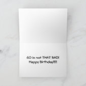 HET IS OKÉ **60 ** IS NIET ZO'N SLECHTE GELUKKIGE  KAART (Binnen)