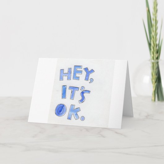 HET IS OKÉ **60 ** IS NIET ZO'N SLECHTE GELUKKIGE  KAART (Voorkant)