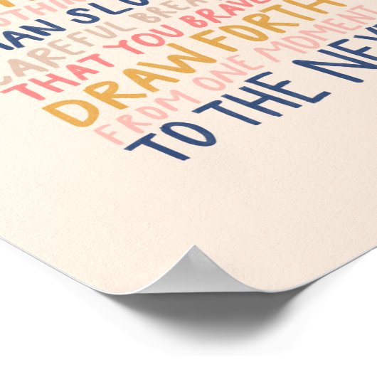 Het is oké als de kracht er anders uitziet - MHN Poster (Hoek)