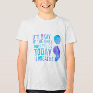 Het is oké als het enige wat je vandaag doet, is h Tri-Blend shirt