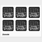 Het is oké als het enige wat je vandaag doet, is h vierkante sticker (Vel)