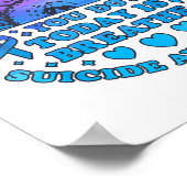 Het is oké als je alleen maar zelfmoord inademt poster (Hoek)