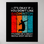 Het is oké als je niet van badminton houdt. poster (Voorkant)