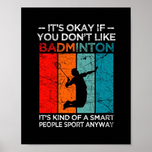 Het is oké als je niet van badminton houdt. poster (Voorkant)