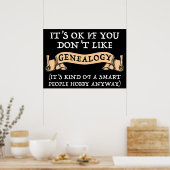 Het is oké als je niet van genealogie houdt poster (Keuken)