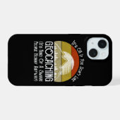 Het is oké als je niet van geocaching houdt iPhone 15 case (Achterkant horizontaal)