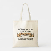 Het is oké als je niet van mudlarking houdt tote bag (Achterkant)