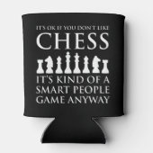 Het is oké als je niet van schaak houdt blikjeskoeler (Achterkant)