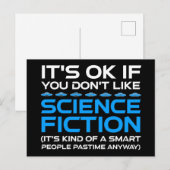 Het is oké als je niet van sciencefiction houdt briefkaart (Voorkant / Achterkant)