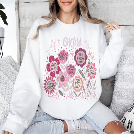 Het Is Oké Boho Bloem Sweatshirt