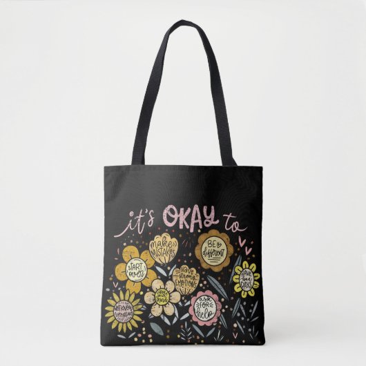 Het Is Oké Boho Bloem Tas (Voorkant)