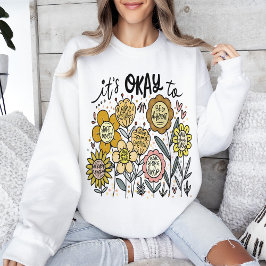 Het Is Oké Boho Bloemen Sweatshirt