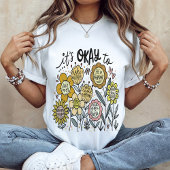 Het Is Oké Boho Bloemen T-Shirt
