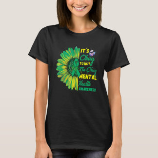 Het is oké dat je niet in orde bent met zonnebloem t-shirt
