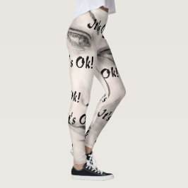 Het is oké! Denker Art beroemd gemaakt door Venus  Leggings