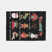 Het Is Oké Met Mentale Gezondheid Kerstmis School Fleece Deken (Voorkant (Horizontaal))