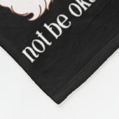 Het Is Oké Met Mentale Gezondheid Kerstmis School Fleece Deken (Hoek)