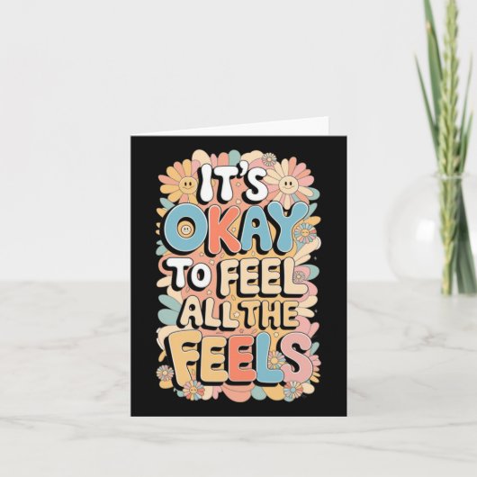 Het is oké om alle gevoelens mentaal grappig te vo kaart (Voorkant)