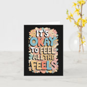 Het is oké om alle gevoelens mentaal grappig te vo kaart (Gele Bloem)