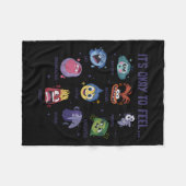 Het is oké om alle gevoelens te voelen fleece deken (Voorkant (Horizontaal))