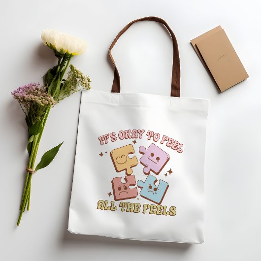 Het is oké om alle gevoelens van Canvas tas te voe