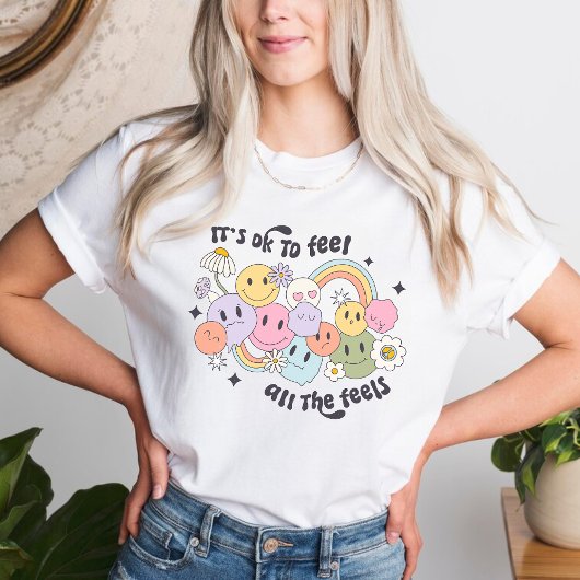 Het is oké om alle gevoelens van positiviteit te v t-shirt