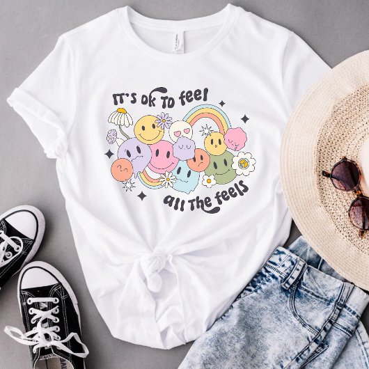 Het is oké om alle gevoelens van positiviteit te v t-shirt