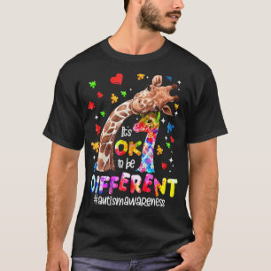 Het is oké om anders autisme bewustzijn Schattige T-shirt