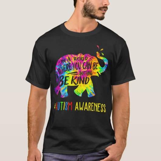 Het Is Oké Om Anders Olifant Autisme Te Zijn T-shirt (Voorkant)