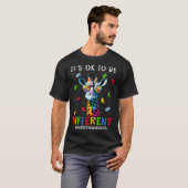 Het is Oké Om Anders Te Zijn Autisme Bewustzijn Gi T-shirt (Voorkant volledig)