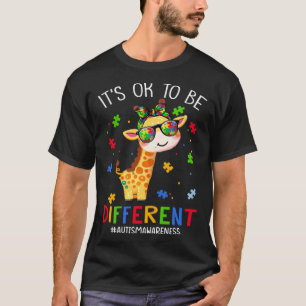 Het is oké om anders te zijn Autisme bewustzijn Sc T-shirt