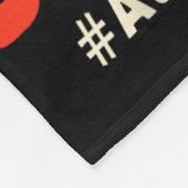 Het Is Oké Om Anders Te Zijn Autisme Groovy Lachen Fleece Deken (Hoek)