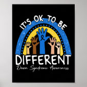 Het is oké om anders te zijn dan syndroombewustzij poster (Voorkant)