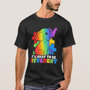 Het is oké om anders te zijn dier autisme bewustzi t-shirt
