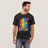 Het is oké om anders te zijn dier autisme bewustzi t-shirt (Voorkant volledig)