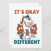 Het is oké om anders te zijn kaart (Voorkant / Achterkant)