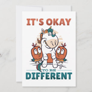Het is oké om anders te zijn kaart